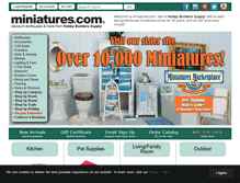 Tablet Screenshot of miniatures.com